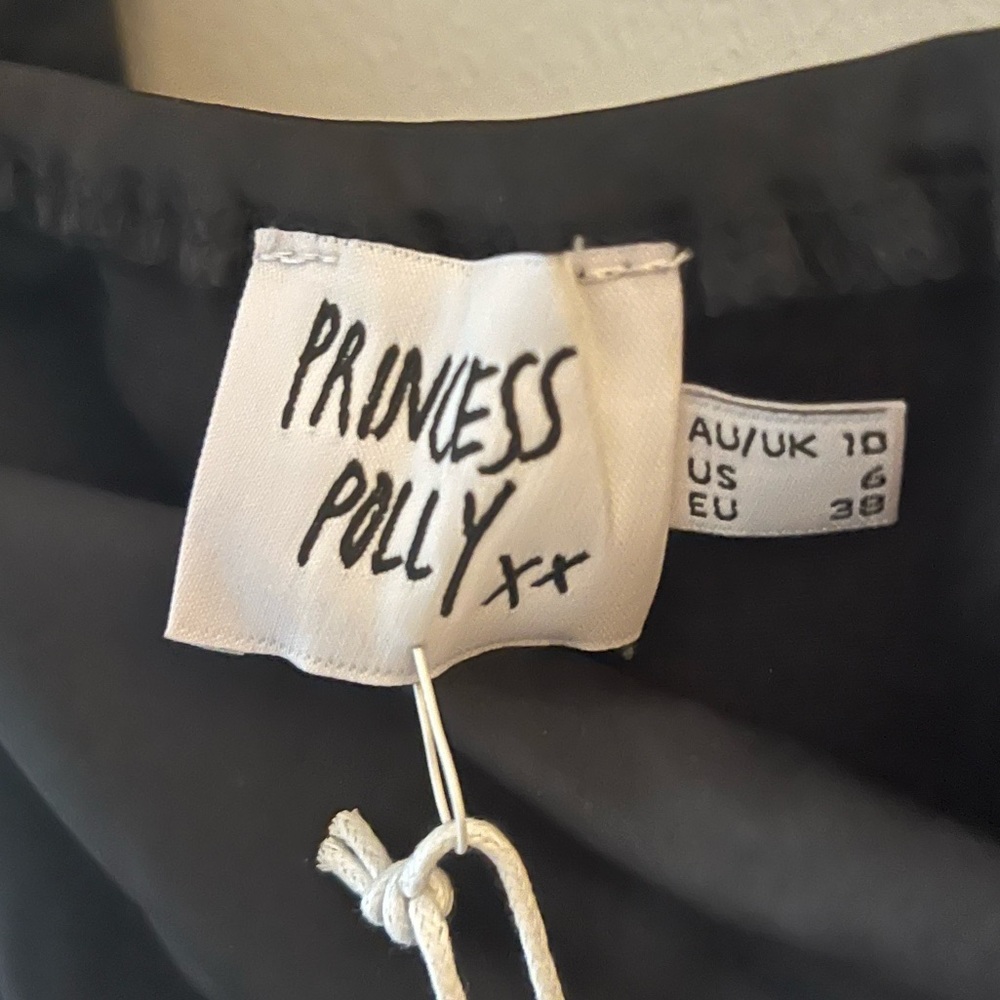 Princess Polly Love Song long sleeve satin top.